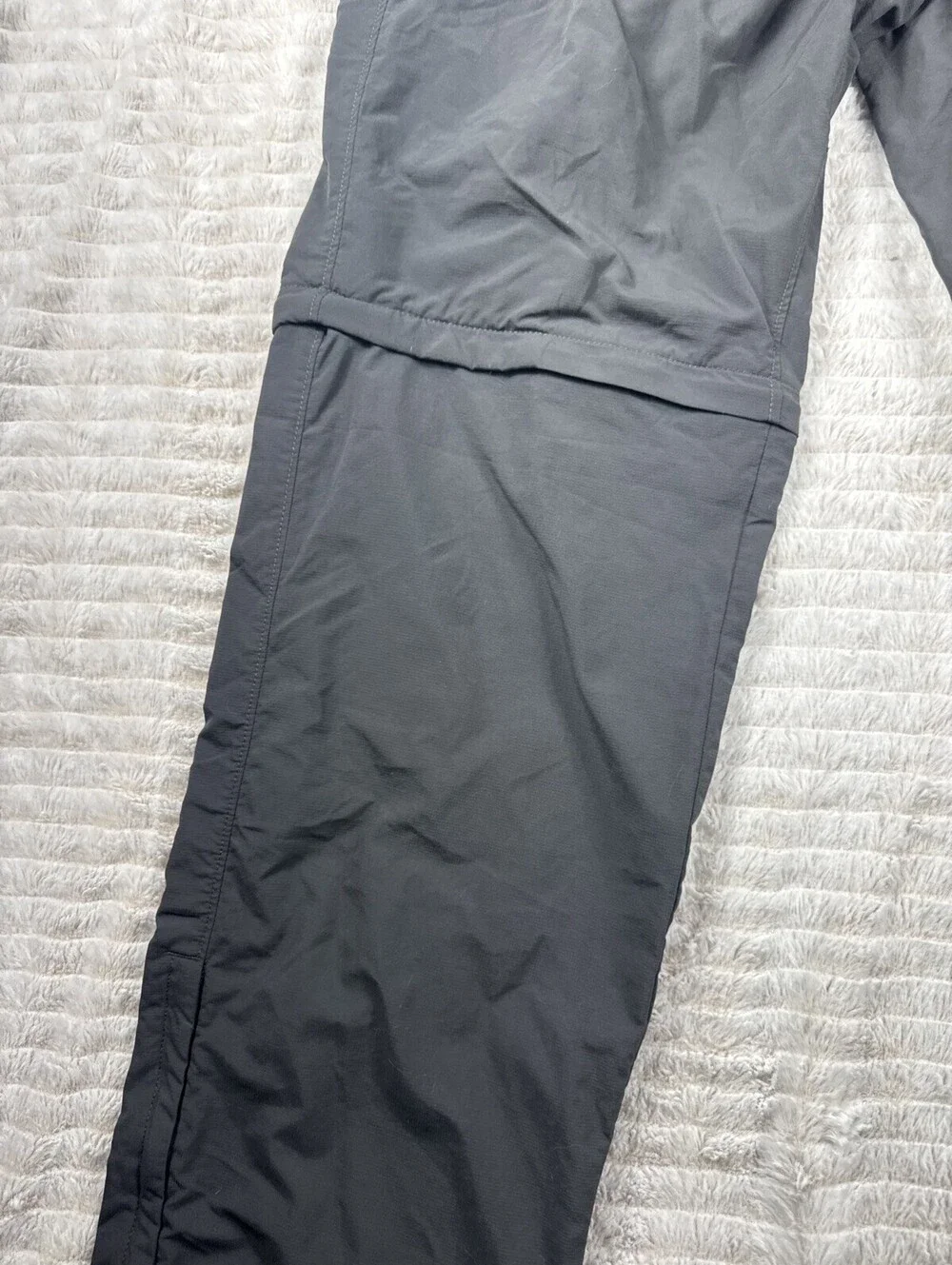 North Face Men 38x30 Gray Gorpcore Paramount Trail Convertible Pant Short Hiking